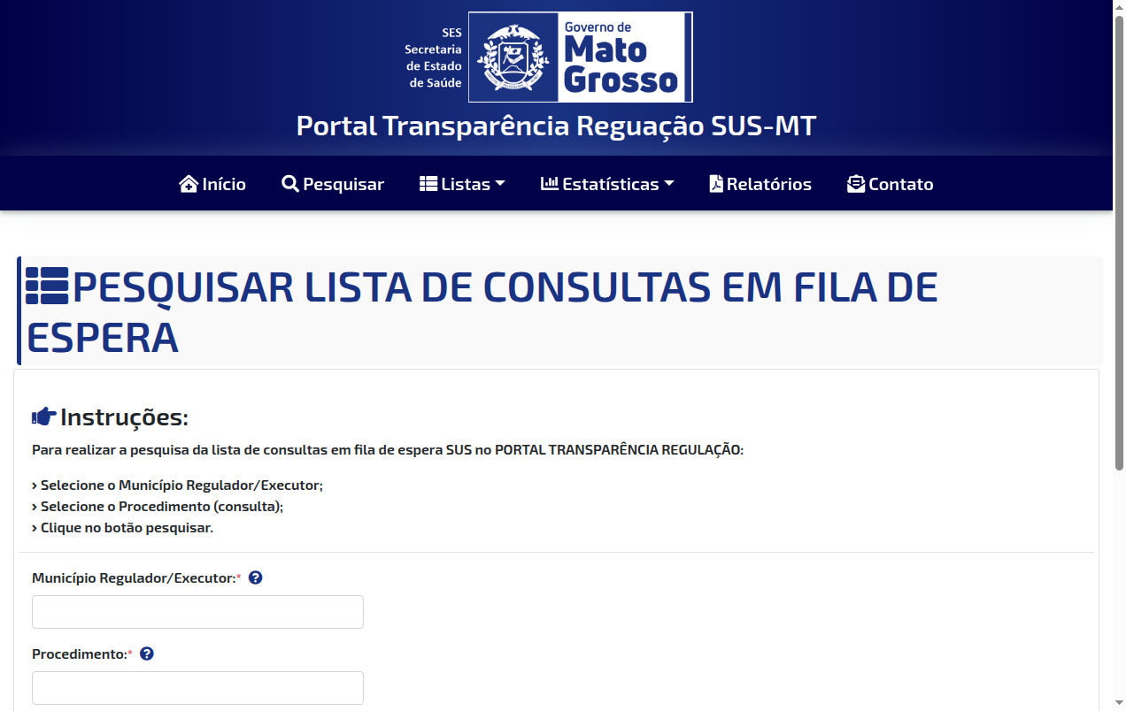 Screenshot de Lista de espera de Consulta