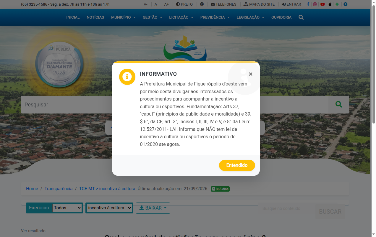 Screenshot de Disponibilidade