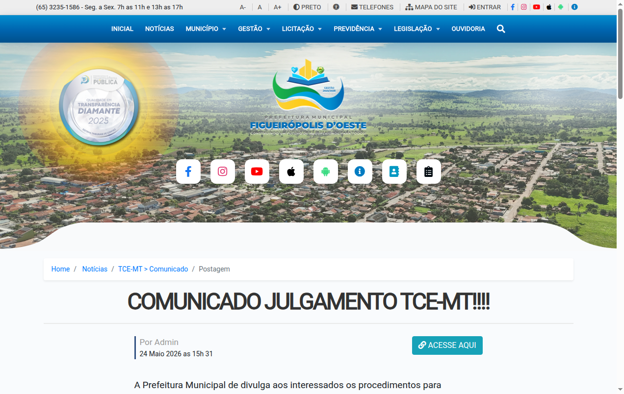 Screenshot de Disponibilidade