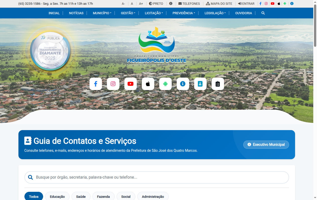 Screenshot de Telefones Úteis