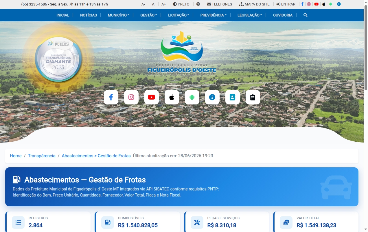 Screenshot de Abastecimentos e Manutenções de Veículos