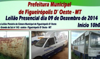 II Leilão de bens da prefeitura municipal de Figueirópolis d Oeste
