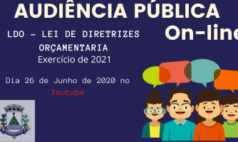 Comente a Audiência Pública - LDO 2021