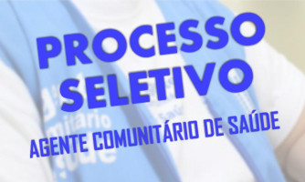 PROCESSO SELETIVO PÚBLICO  EDITAL nº 01/2021  AGENTE COMUNITÁRIO DE SAÚDE