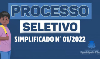 PROCESSO SELETIVO SIMPLIFICADO 001-2022