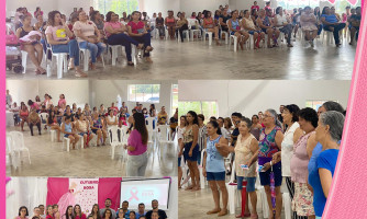 Palestra em prol da prevenção do Câncer de Mama e do Colo do Útero é realizada em Figueirópolis  D’Oeste