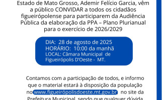 AUDIÊNCIA PÚBLICA – PPA 2026-2029