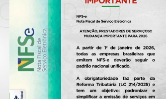 Mudança na NFS-e para 2026