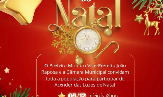 Acender das Luzes de Natal na Praça José Figueiredo — 05/12, às 18h