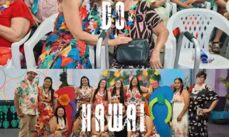 Baile do Havaí reúne melhor idade em noite de alegria