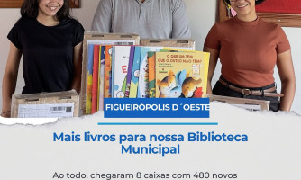 Biblioteca Municipal recebe 480 novos exemplares do PNLD