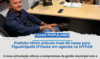 Figueirópolis D’Oeste articula viabilização de 50 unidades habitacionais