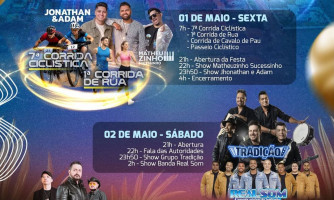 Figueirópolis D’Oeste celebra 55 anos: 1 a 3 de maio