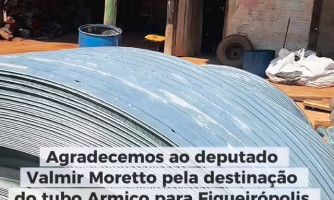 Figueirópolis d’Oeste recebe tubos Armico para substituir cinco pontes de madeira