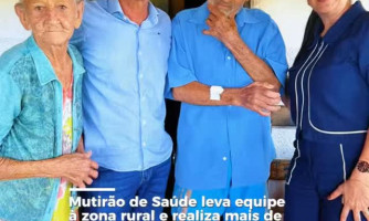 Mutirão de Saúde atende 93 moradores da zona rural