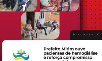 Prefeito Mirim ouve pacientes de hemodiálise e reforça compromisso com a saúde em Figueirópolis d’Oeste
