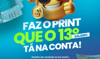 Prefeitura libera segunda parcela do 13º salário para todos os servidores