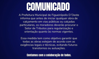 Regularize Sua Obra: Procure o Setor de Tributos Antes de Calçar Vias ou Calçadas