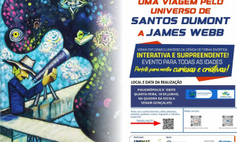 Título sugerido:

**Uma Viagem pelo Universo: De Santos Dumont ao Telescópio James Webb**