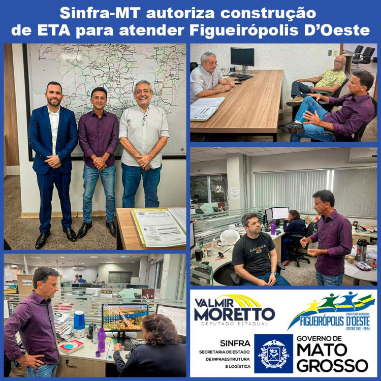 Sinfra-MT autoriza construção de ETA para atender Figueirópolis D’Oeste