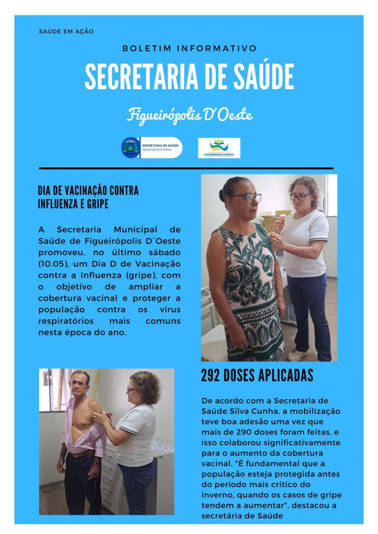 Dia D de Vacinação contra Influenza em Figueirópolis DOeste