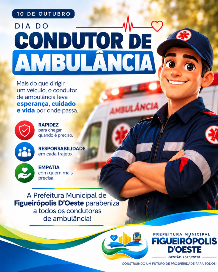 10 de Outubro: Dia do Condutor de Ambulância