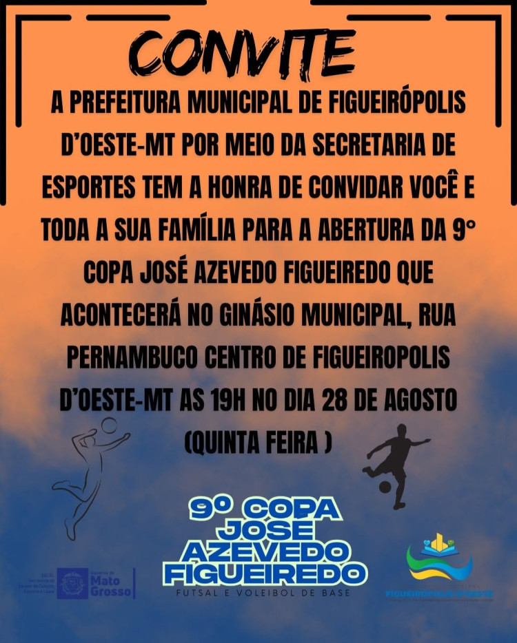 9ª Copa José Azevedo Figueiredo reúne mais de 700 atletas em Figueirópolis D’Oeste