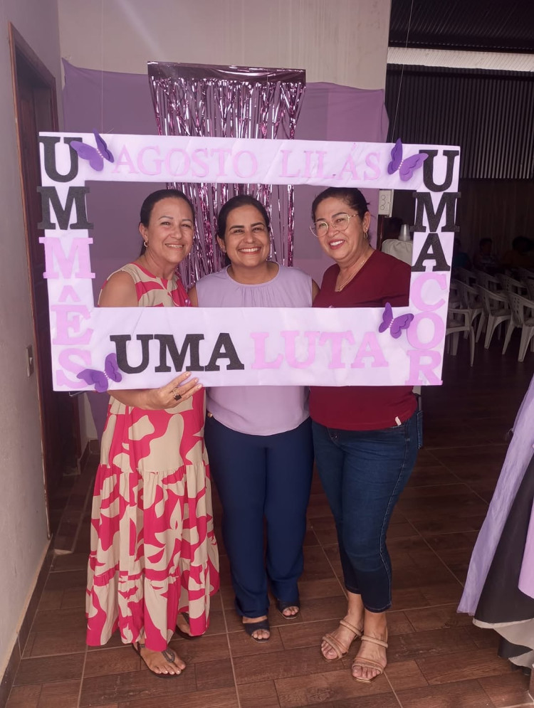 Agosto Lilás: Secretaria de Assistência Social Realiza Ação de Combate à Violência contra a Mulher em Figueirópolis d’Oeste