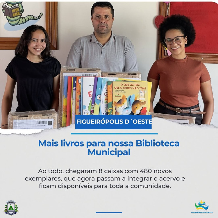 Biblioteca Municipal recebe 480 novos exemplares do PNLD