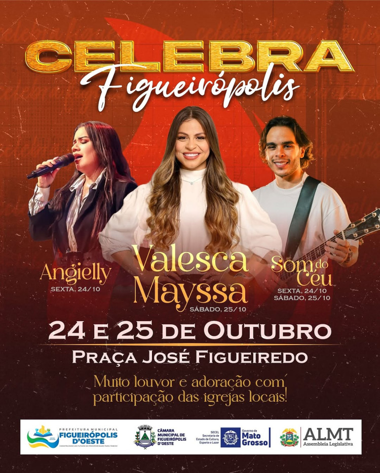 Celebra Figueirópolis: Dois dias de louvor e adoração — 24 e 25 de outubro