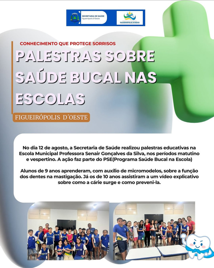 Educação em Saúde Bucal é Destaque na Escola Municipal Professora Senair Gonçalves da Silva