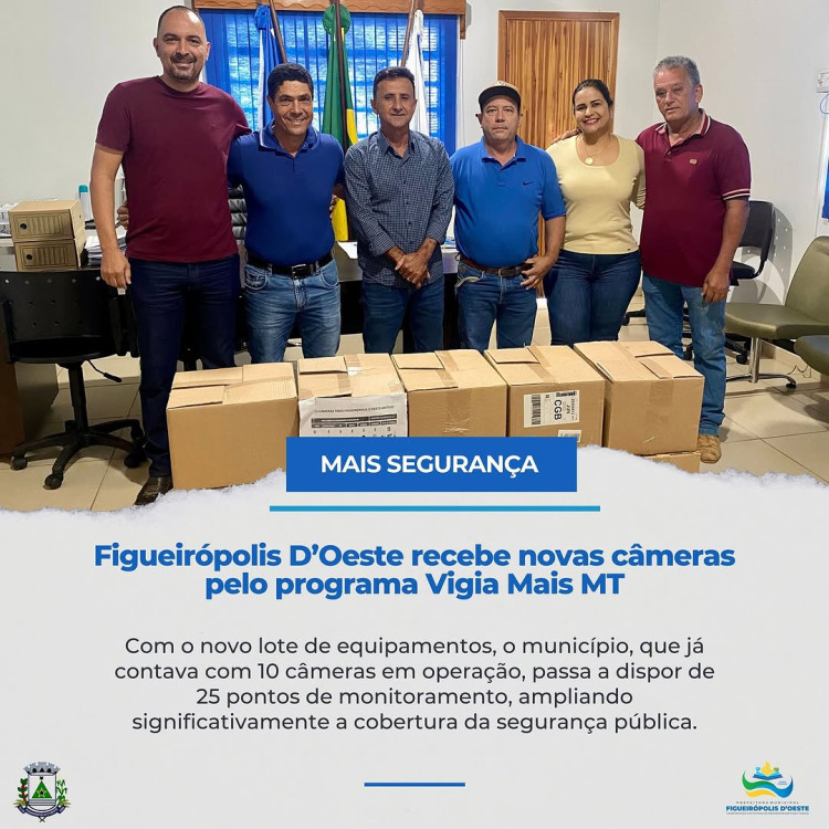 Figueirópolis D’Oeste Amplia Sistema de Segurança com Novas Câmeras de Monitoramento