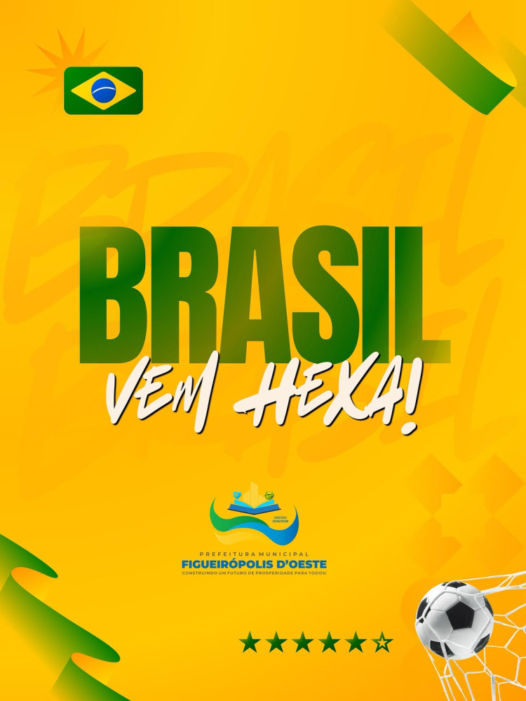 Figueirópolis D’Oeste torce pelo hexacampeonato do Brasil