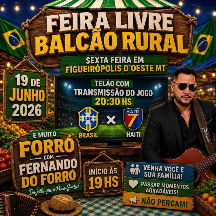 Sextou na Feira Livre: Brasil x Haiti e Forró